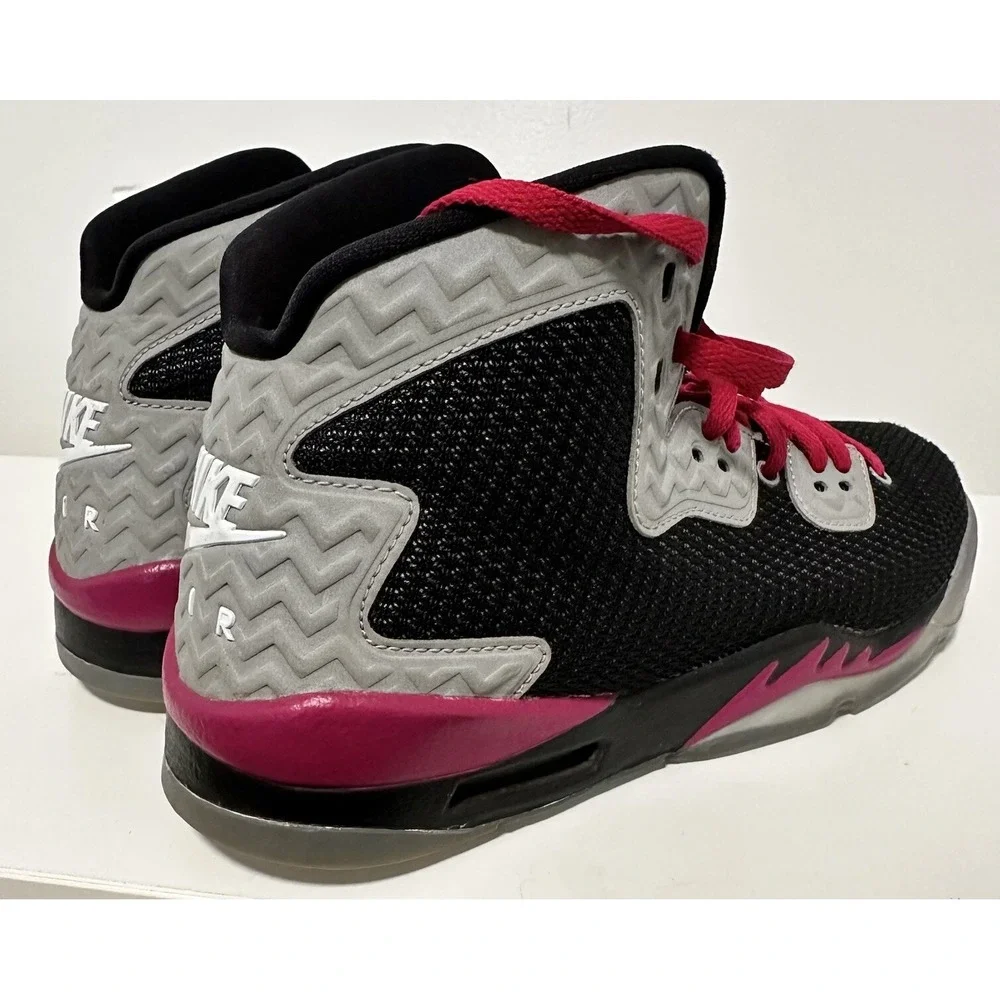 Nike Air Jordan Sneakers 4.5Y Black Pink Spike Forty GG‎ #811121-009 Shoe
